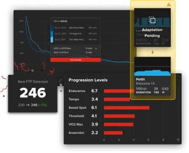 TrainerRoad app feature elements