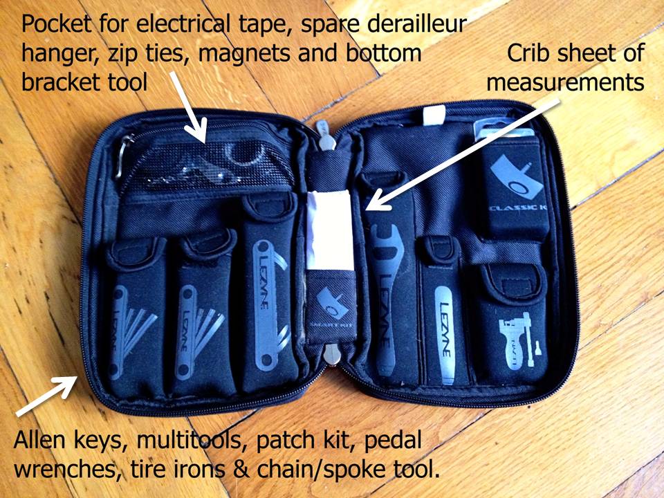 The Lezyne Port-A-Shop: my go-to tool kit on the road.