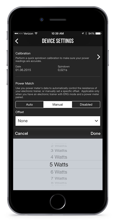 Control your electronic trainer with your power meter.