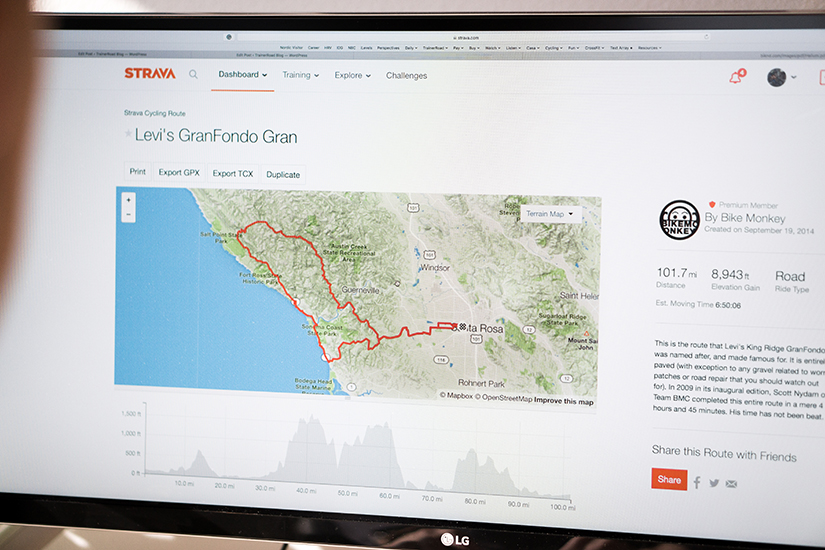 This is the GPS route file for the 2021 Levi's Gran Fondo which will help your training and race day preparation.