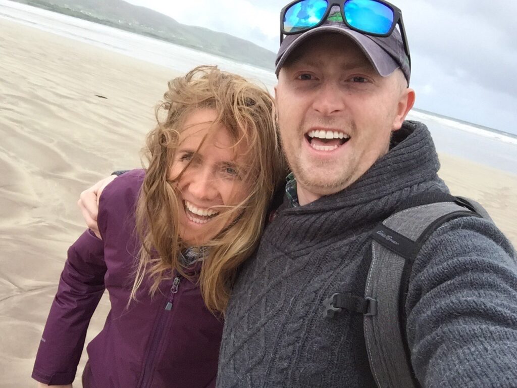 Carly and Austin at the beach