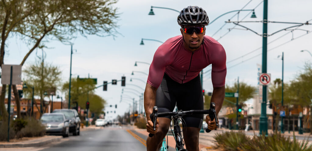 a man on a bike uses different energy systems for cycling