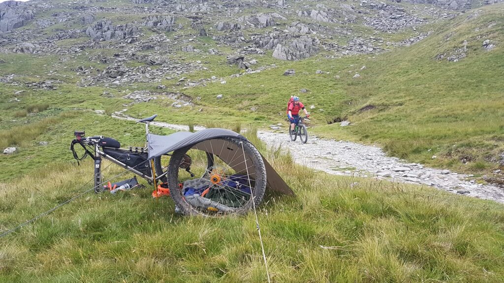 Rob used training for bikepacking to descend the Walna Scar climb.