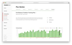 This is a screenshot of a beginner's winter triathlon training plan. It shows 31 weeks of training. 