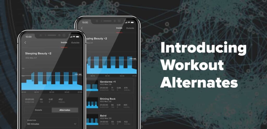 Keep your training on track with new Workout Alternates