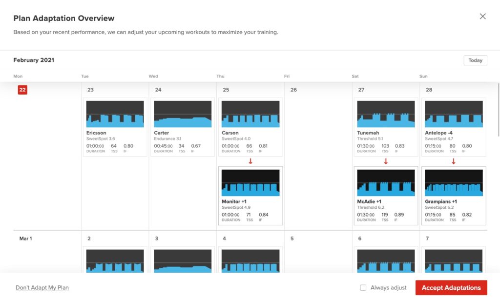 This is the Plan Adaption overview.