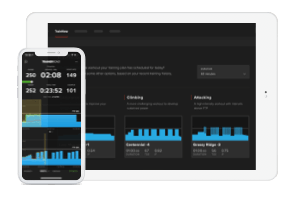 TrainNow on mobile device and tablet